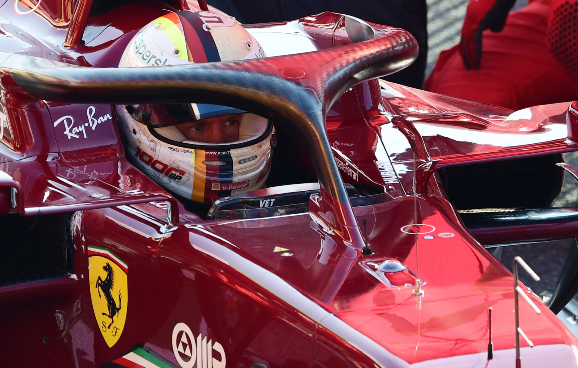 Vettel prêt à sortir sur la piste du Mugello