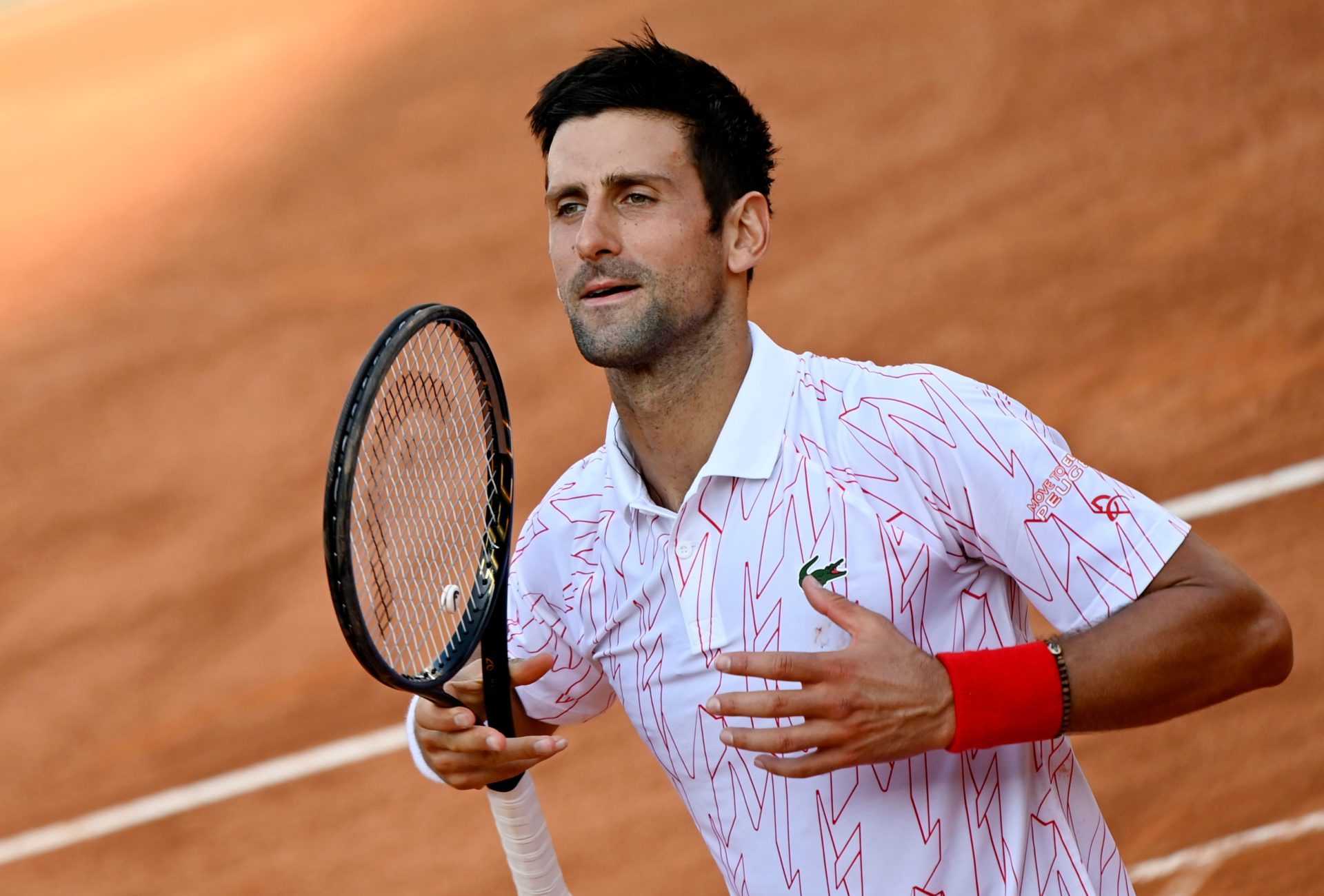Novak Djokovic à l'Open d'Italie 2020