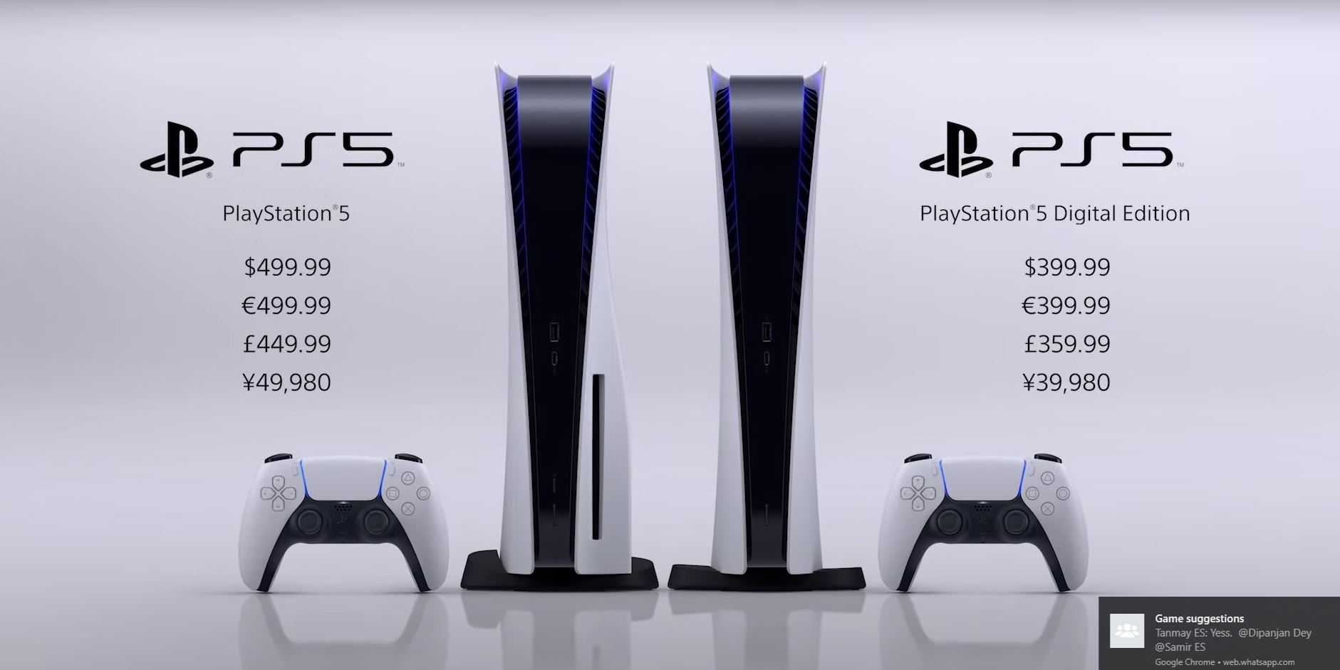 BREAKING: Sony annonce enfin le prix de la PlayStation 5