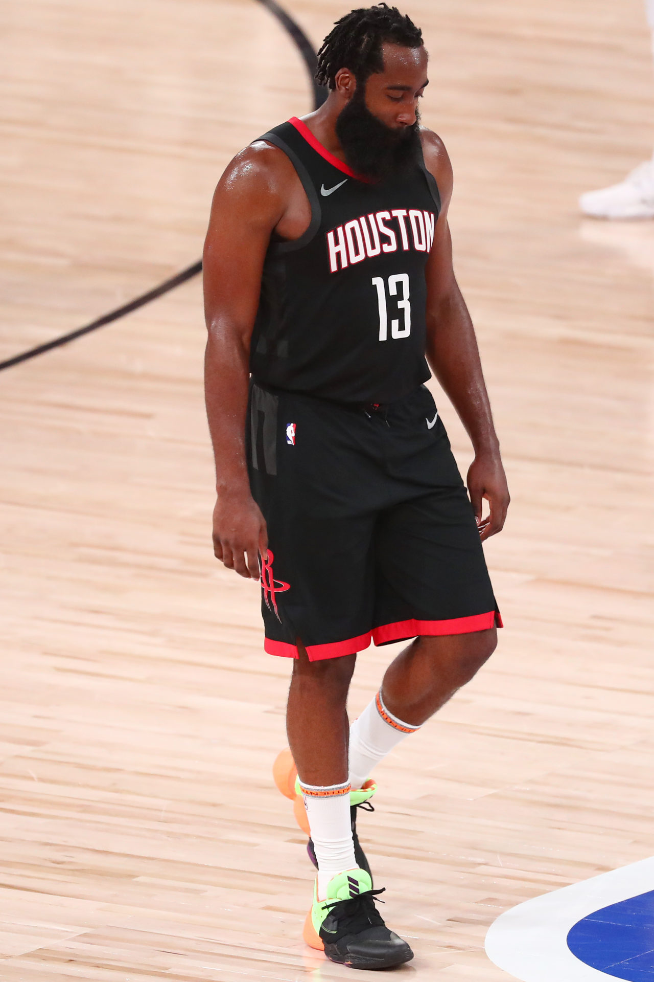 Houston Rockets superstar James Harden in 2020 NBA Playoffs