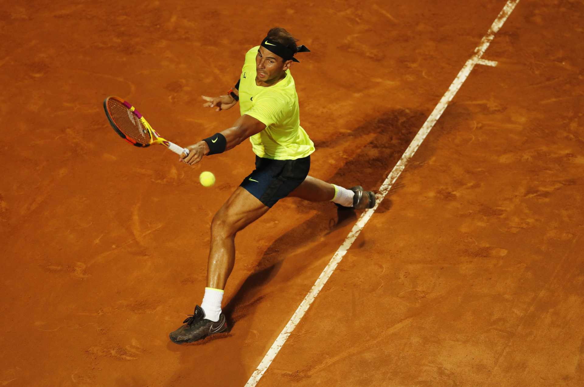 Rafael Nadal à l'Open d'Italie 2020