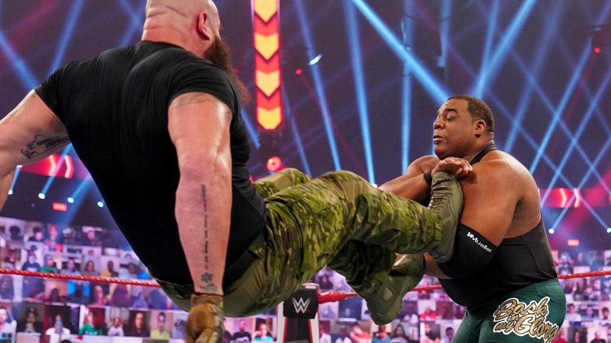 Keith Lee vs Braun Strowman se termine dans une mode bizarre sur WWE Raw