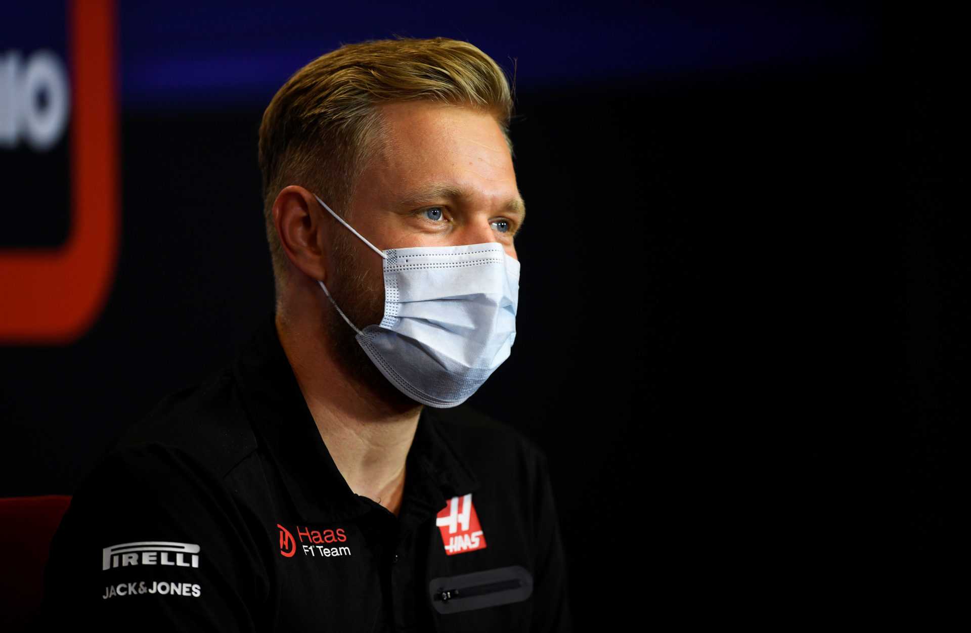 Kevin Magnussen lors d'une conférence de presse avant le GP du Portugal