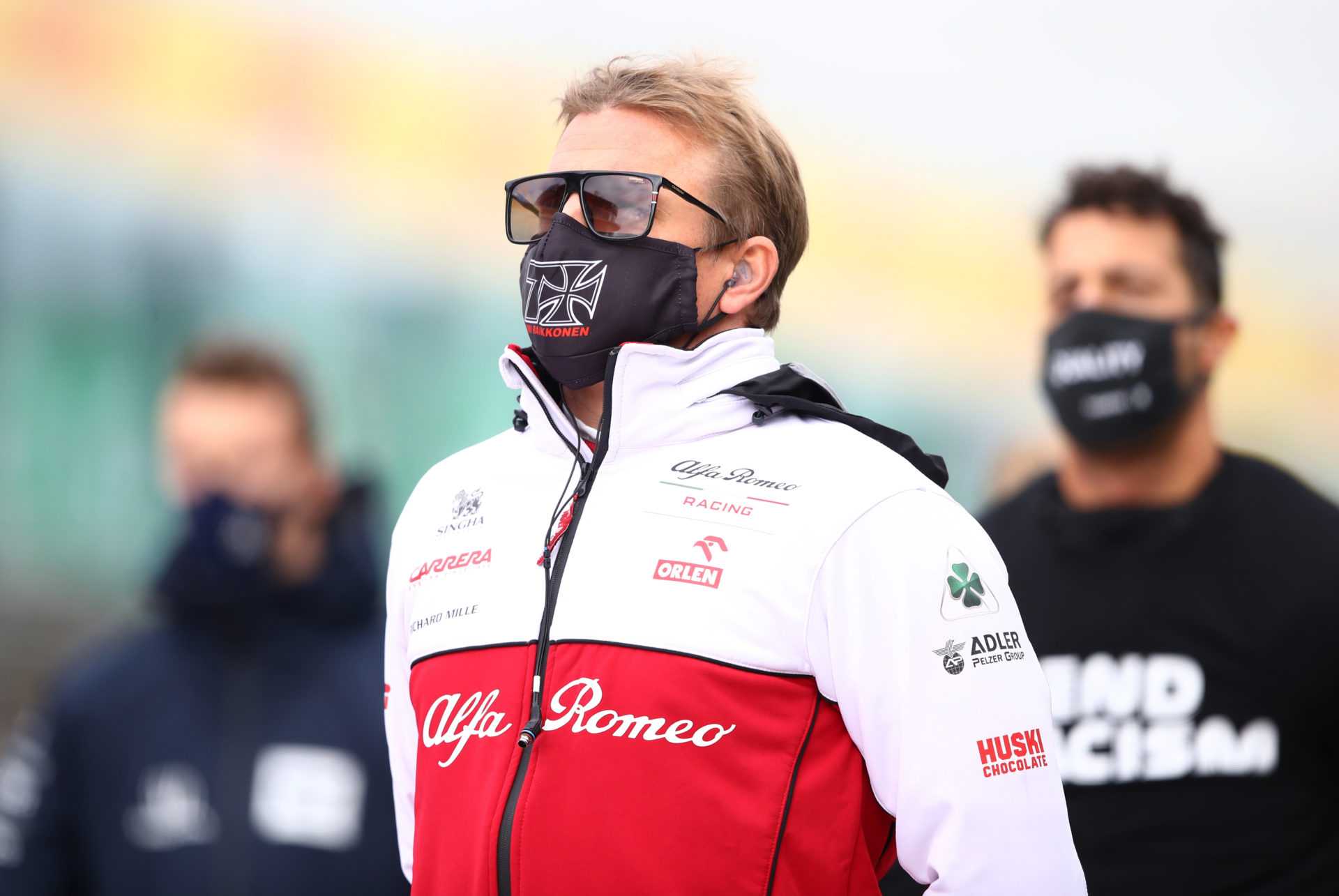 Kimi Raikkonen avant le début du GP Eifel