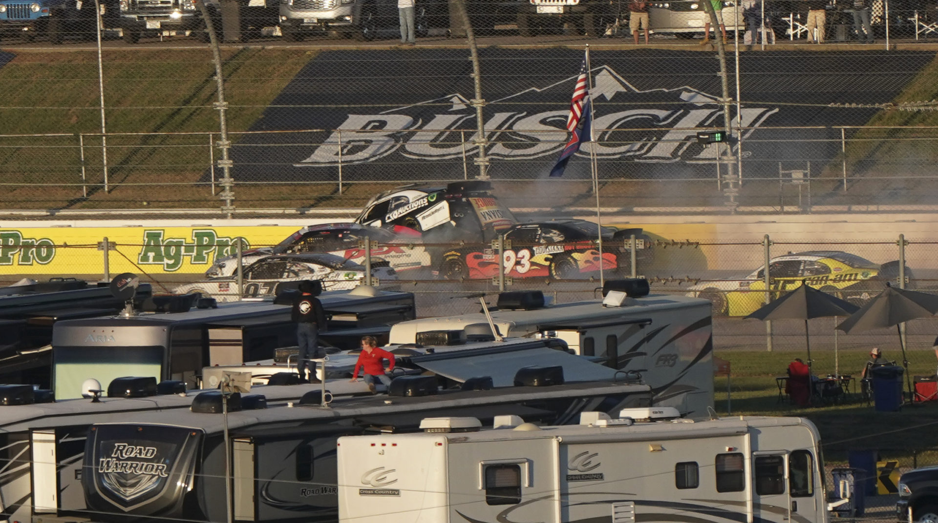 Harrison Burton en action dans NASCAR Xfinity Series