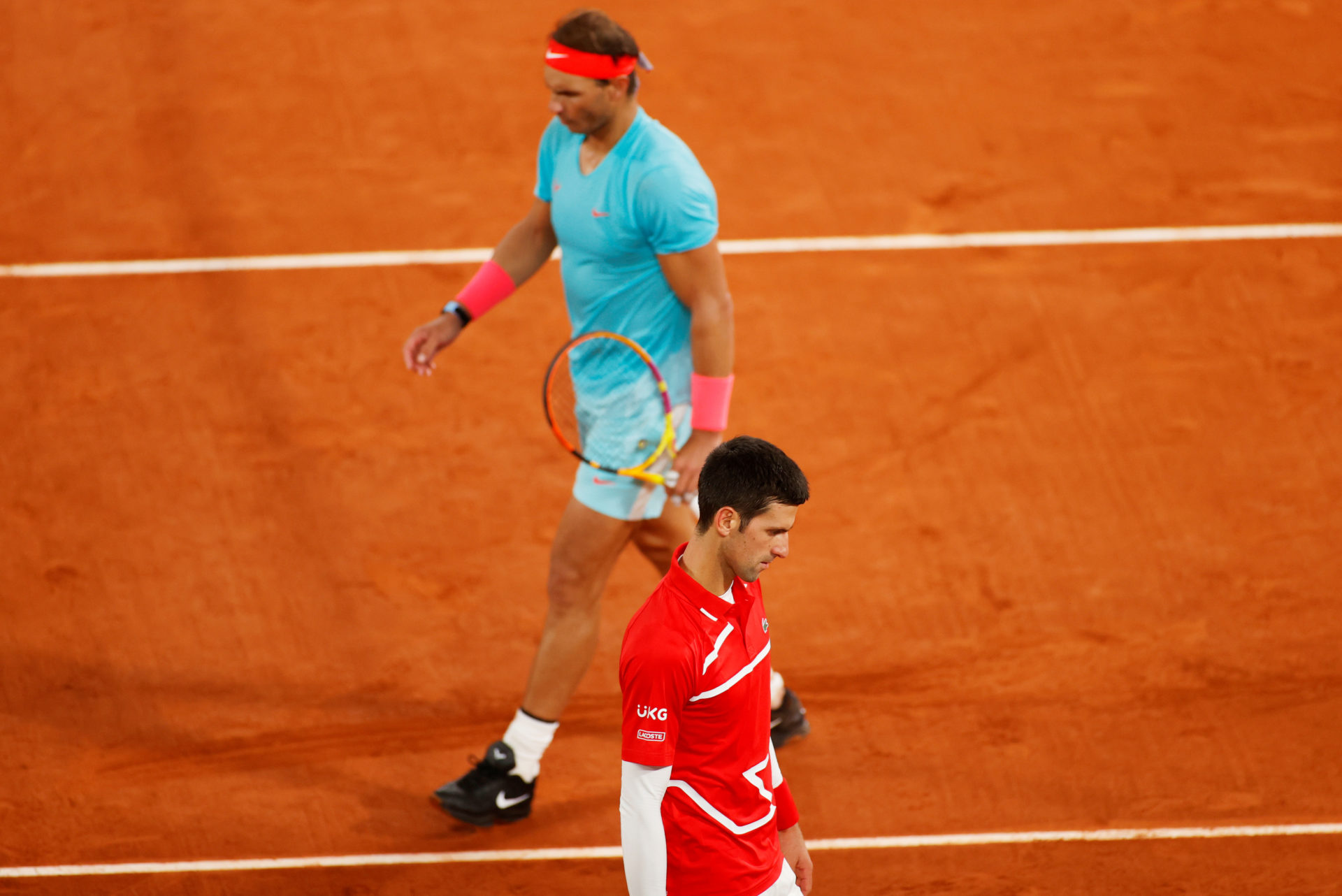 Rafael Nadal et Novak Djokovic à Roland-Garros 2020