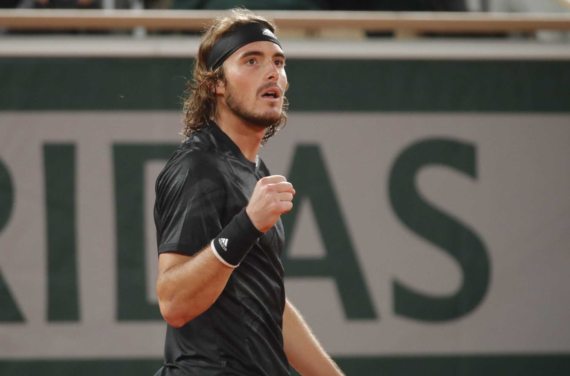 Stefanos Tsitsipas at the French Open 2020