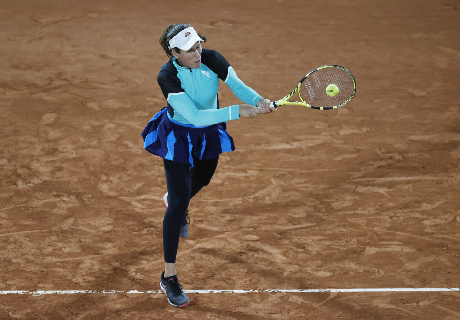 Johanna Konta en action à Roland-Garros 2020