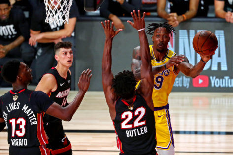 Los Angeles Lakers vs Miami Heat lors du match 1 des finales NBA 2020