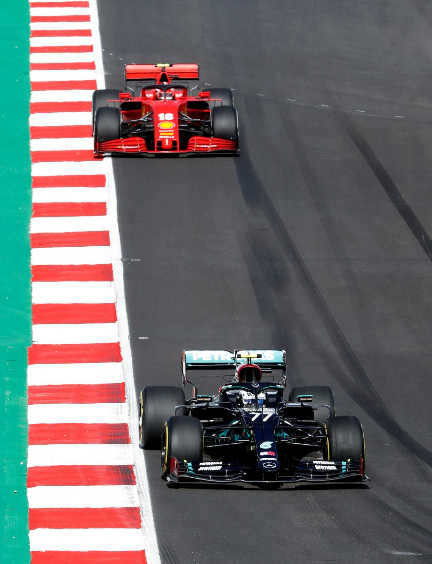 Ferrari trying to chase down Mercedes at Portuguese GP
