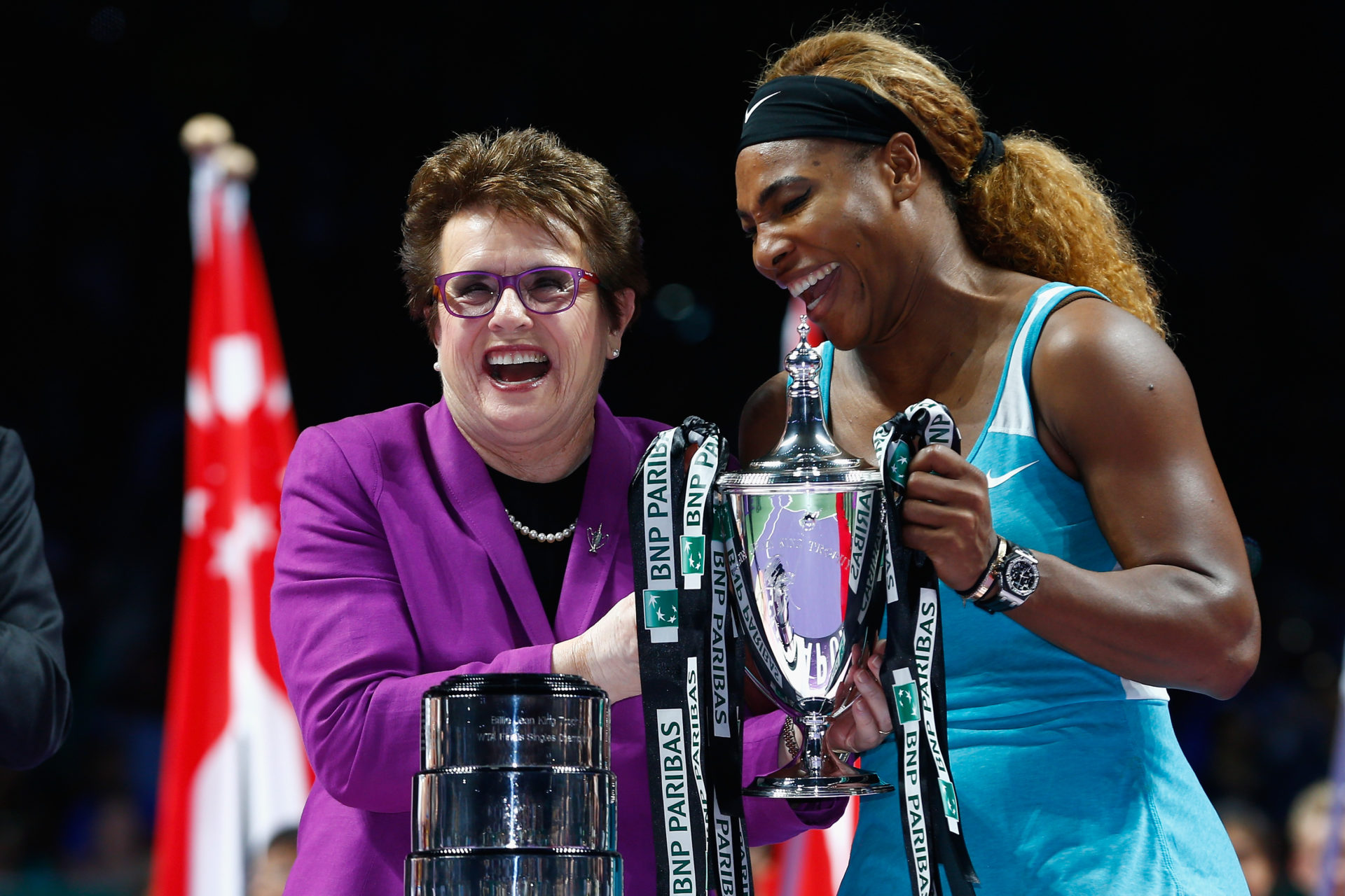 Serena Williams avec Billie Jean King