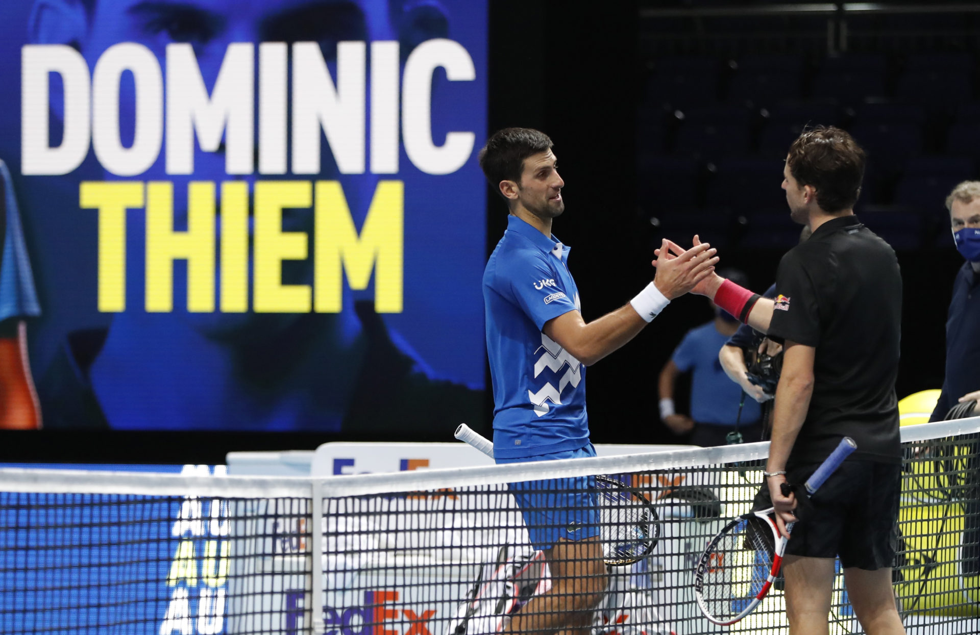Dominic Thiem et Novak Djokovic aux finales ATP