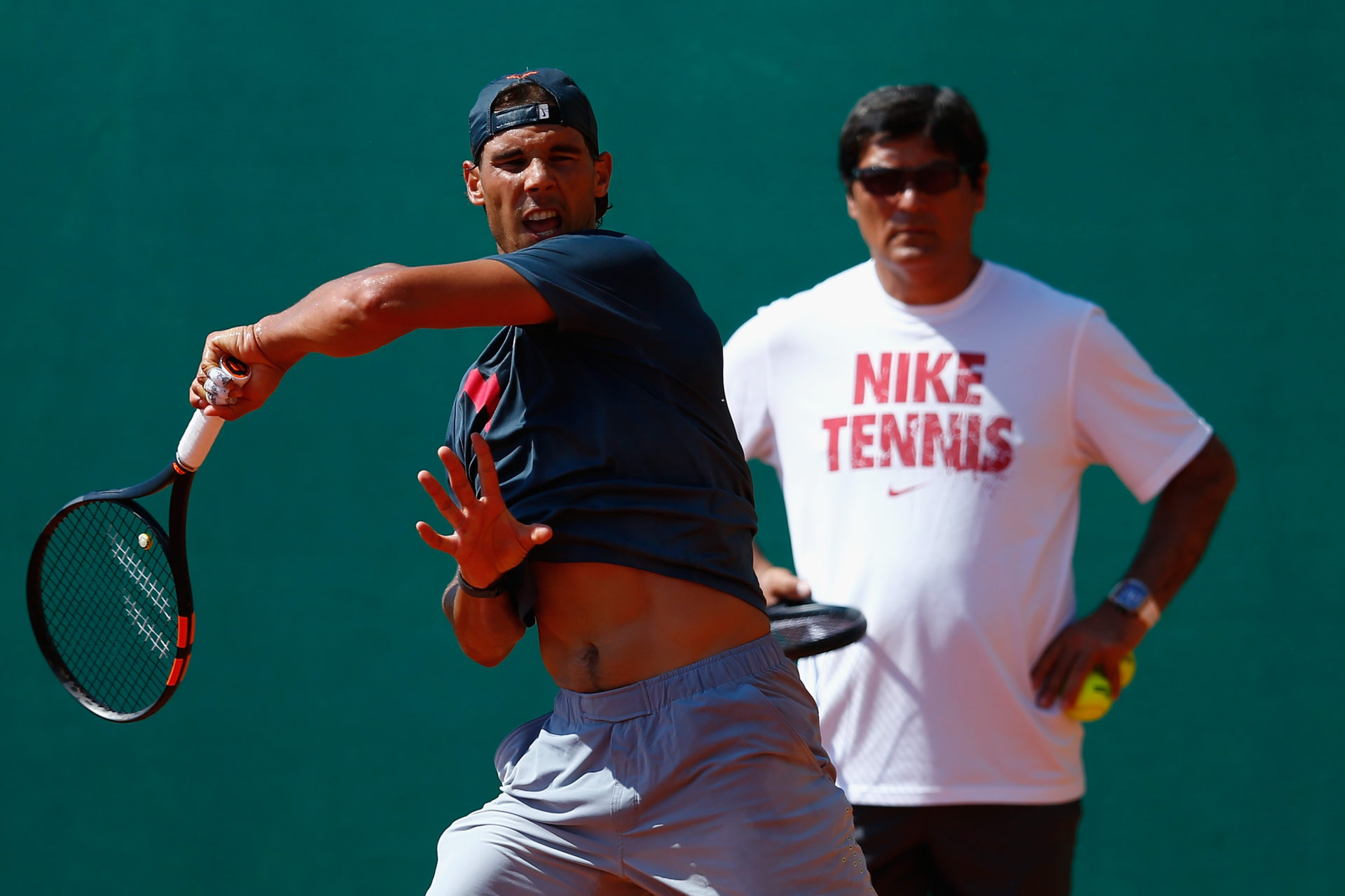 Rafael Nadal et Toni Nadal au Monte-Carlo Masters