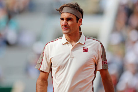 Roger Federer dans un match de tennis