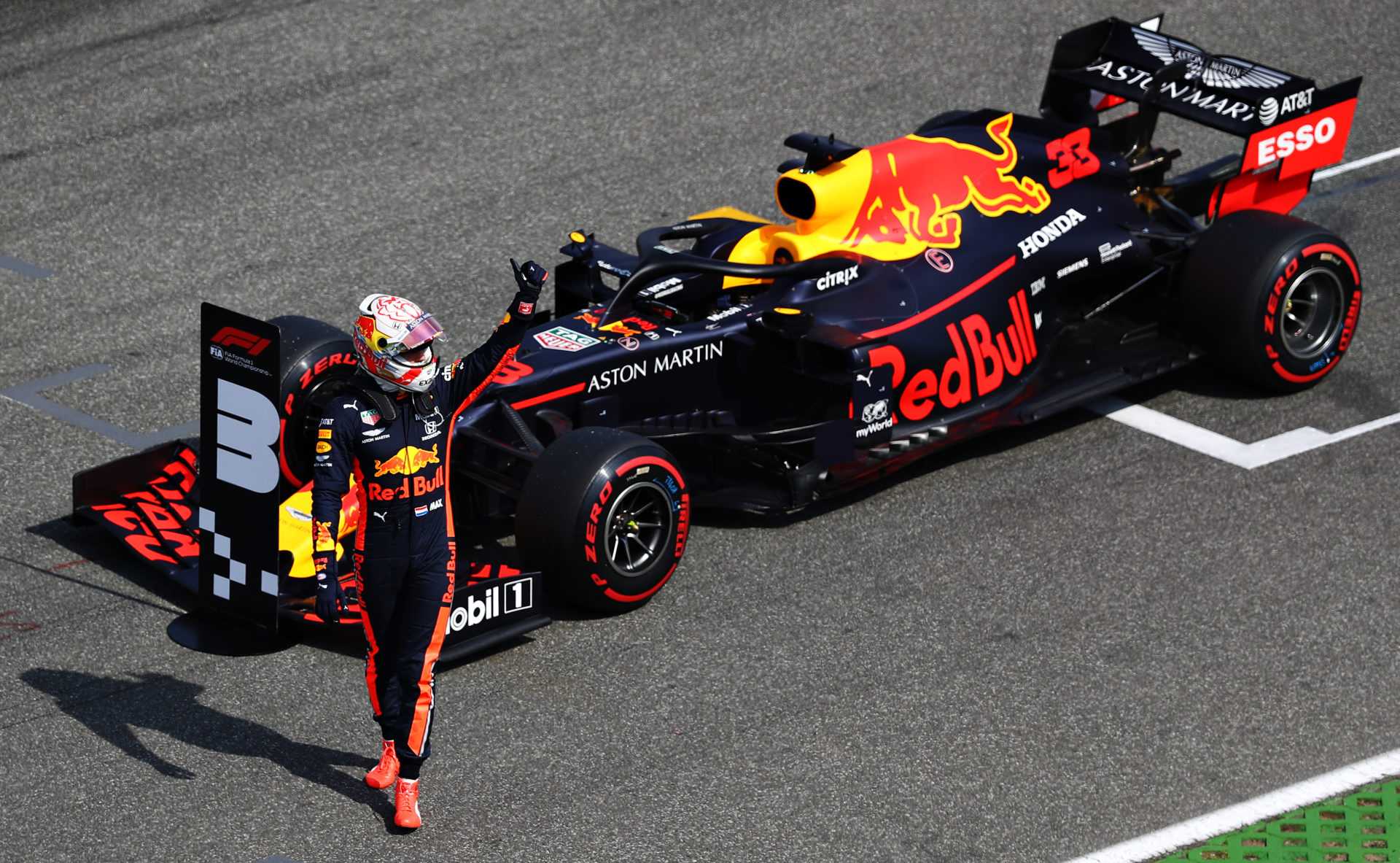 Le pilote Red Bull Max Verstappen après le GP d'Allemagne de F1 2019