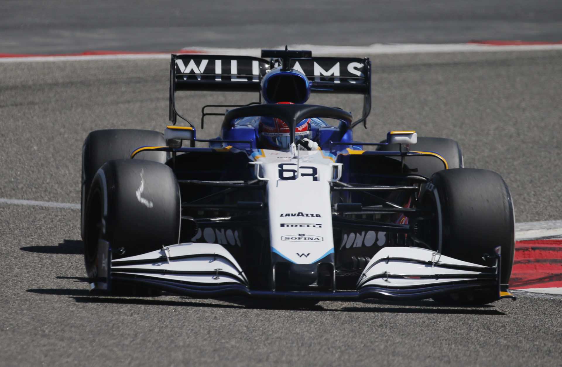 George Russell teste la nouvelle voiture Williams à Bahreïn