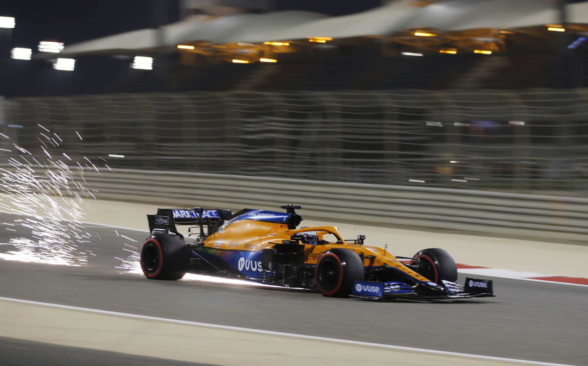 Daniel Ricciardo en action lors du GP de Bahreïn