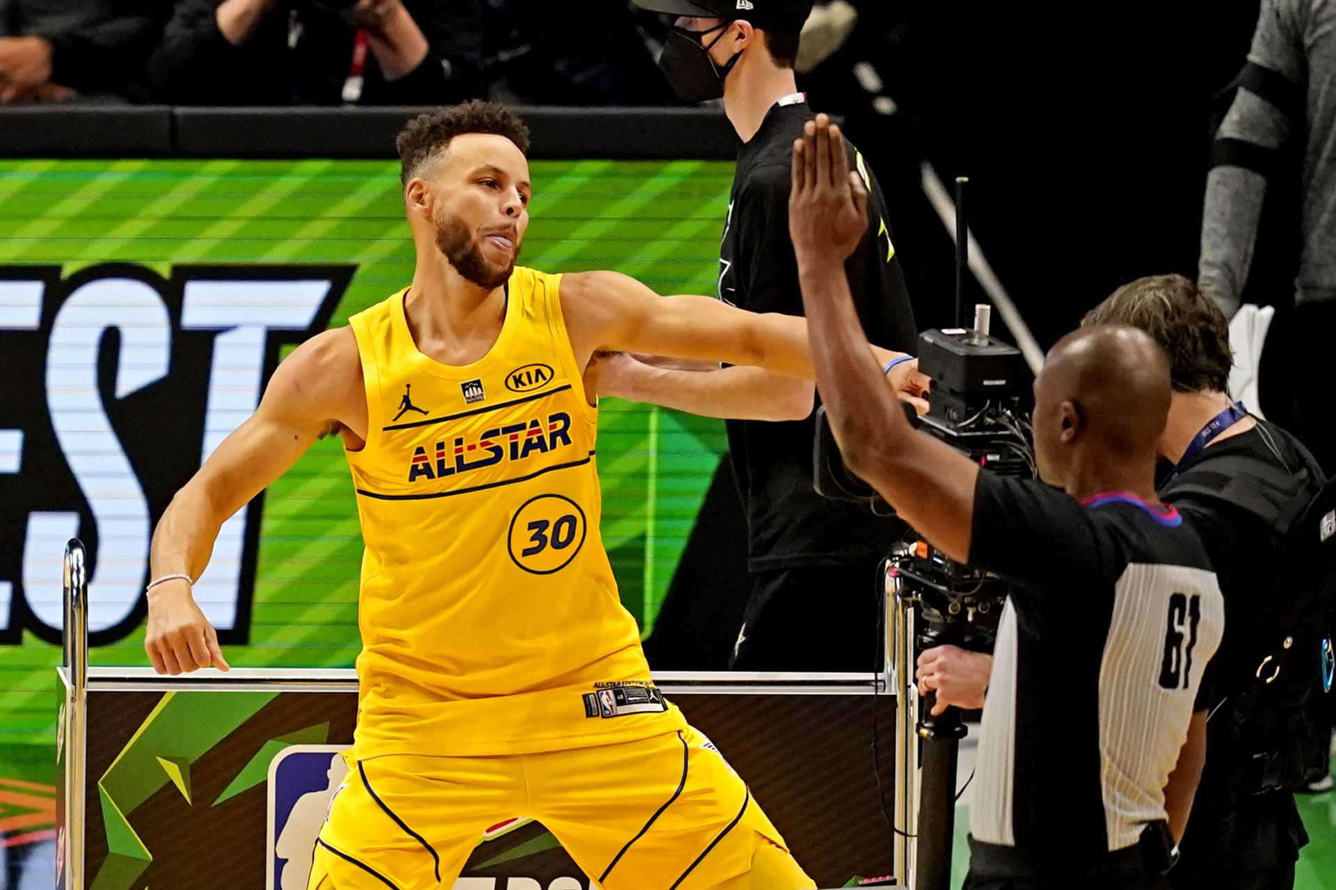 Stephen Curry au match des étoiles de la NBA 2021