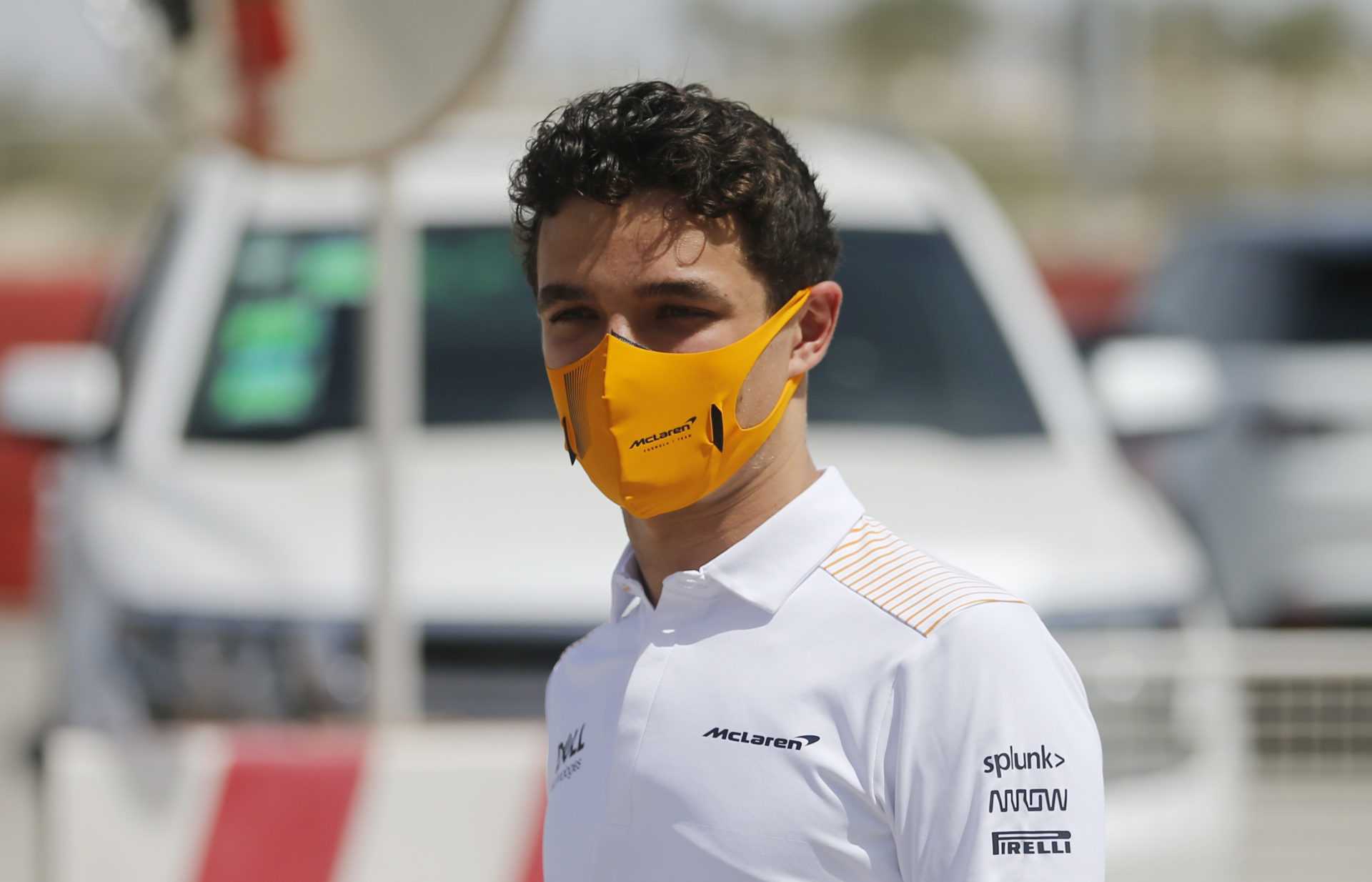 Lando Norris devant le GP de Bahreïn