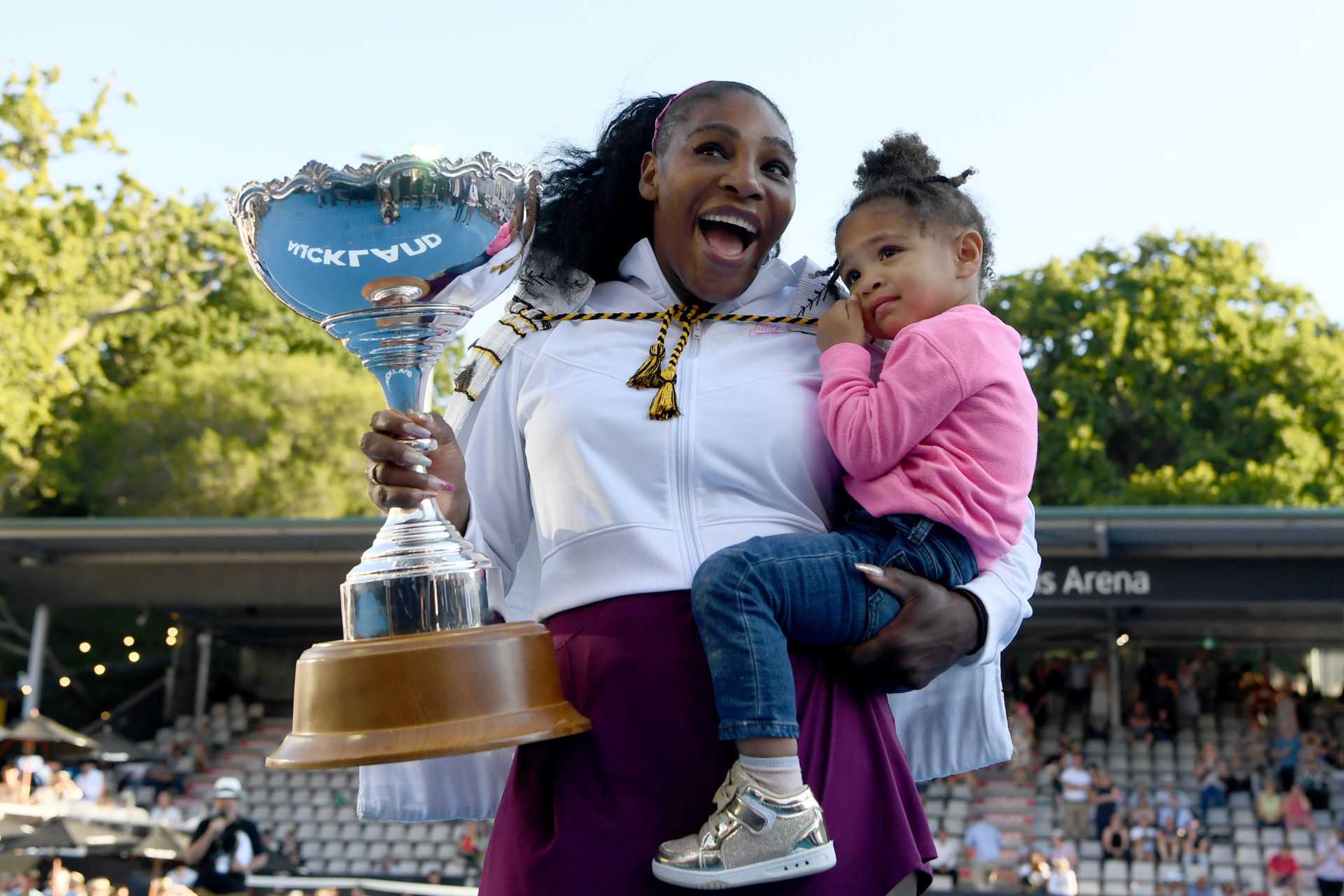 Serena Williams avec sa fille Olympia