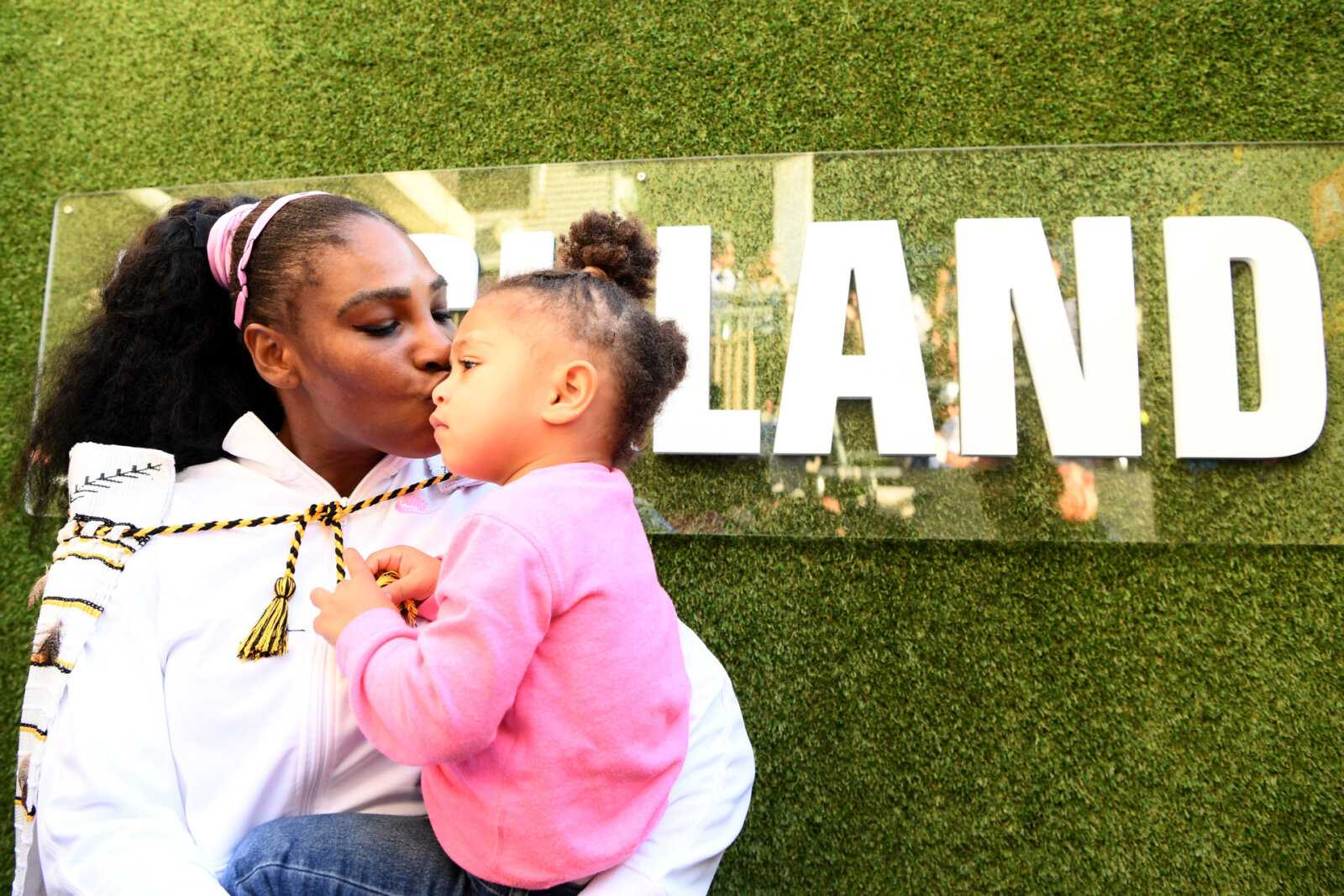 Serena Williams avec sa fille Olympia