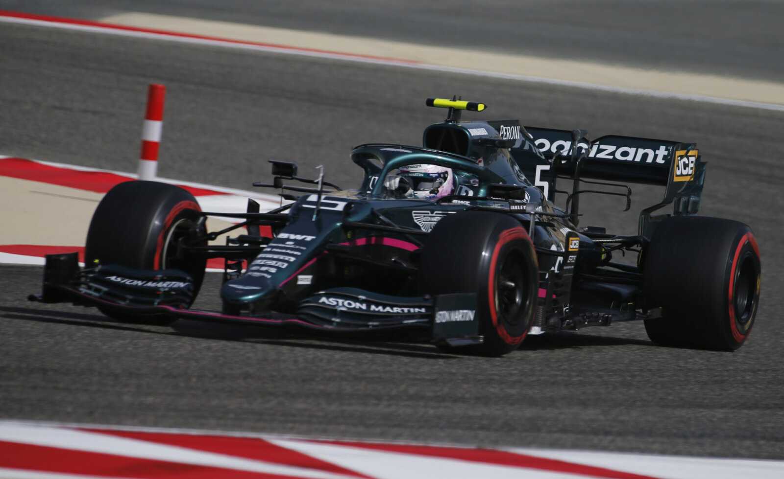 Sebastian Vettel en action à Bahreïn