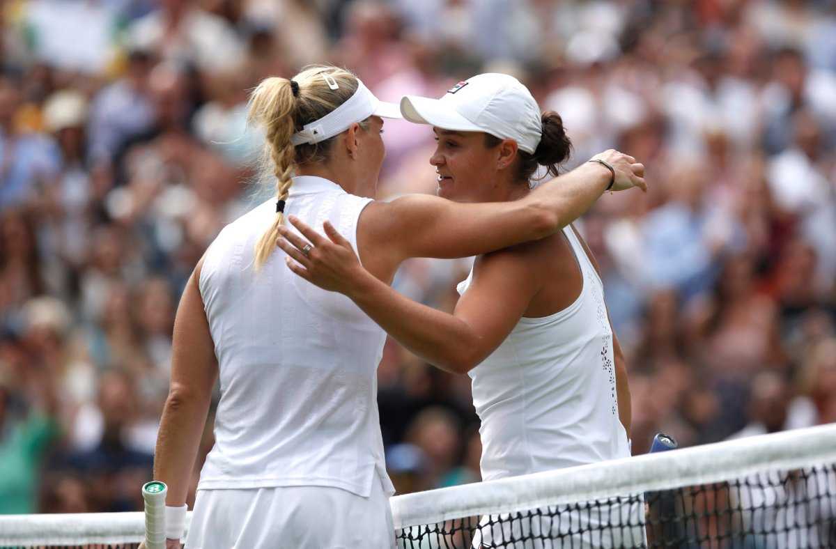 Angelique Kerber fait des remarques impuissantes après la défaite d'Ashleigh Barty en demi-finale de Wimbledon 2021