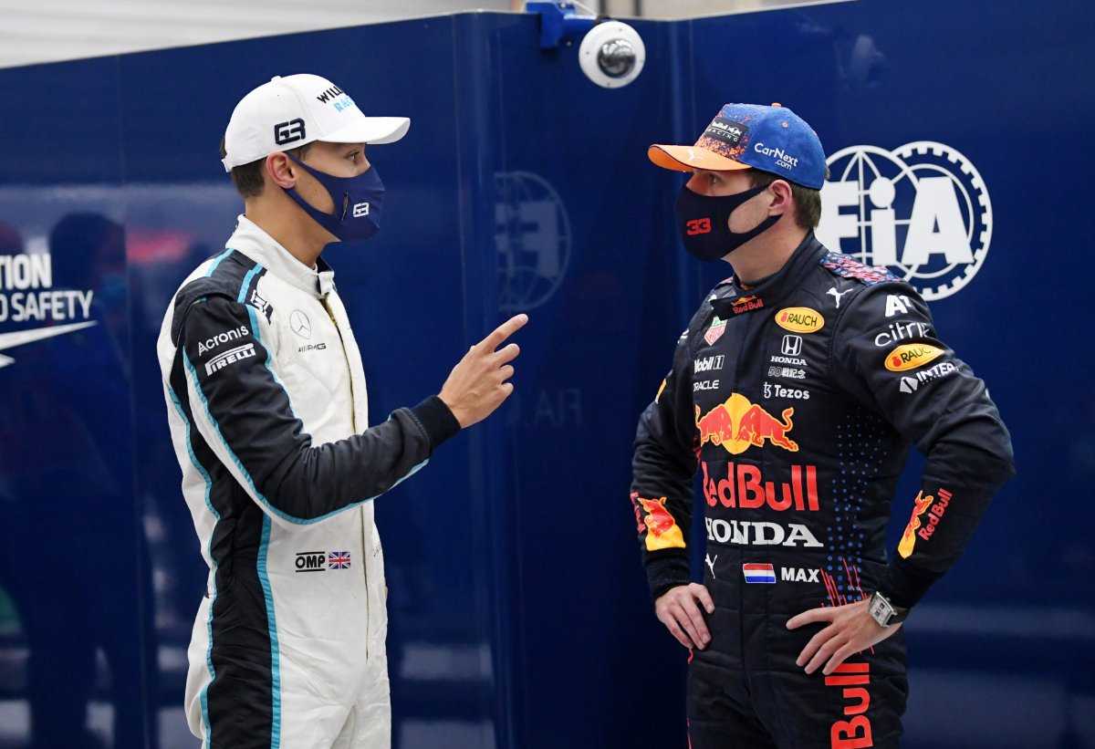 REGARDER: George Russell et Max Verstappen s'engagent dans une conversation sarcastique après le GP de Belgique