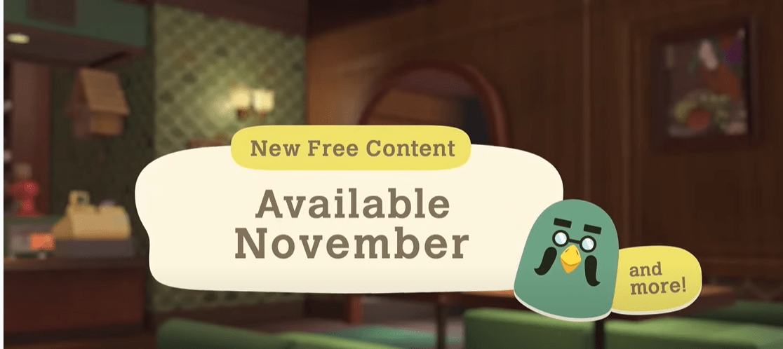 Animal Crossing: New Horizons Update 2.0 apporte Brewster, de nouvelles cartes Amiibo et plus en octobre