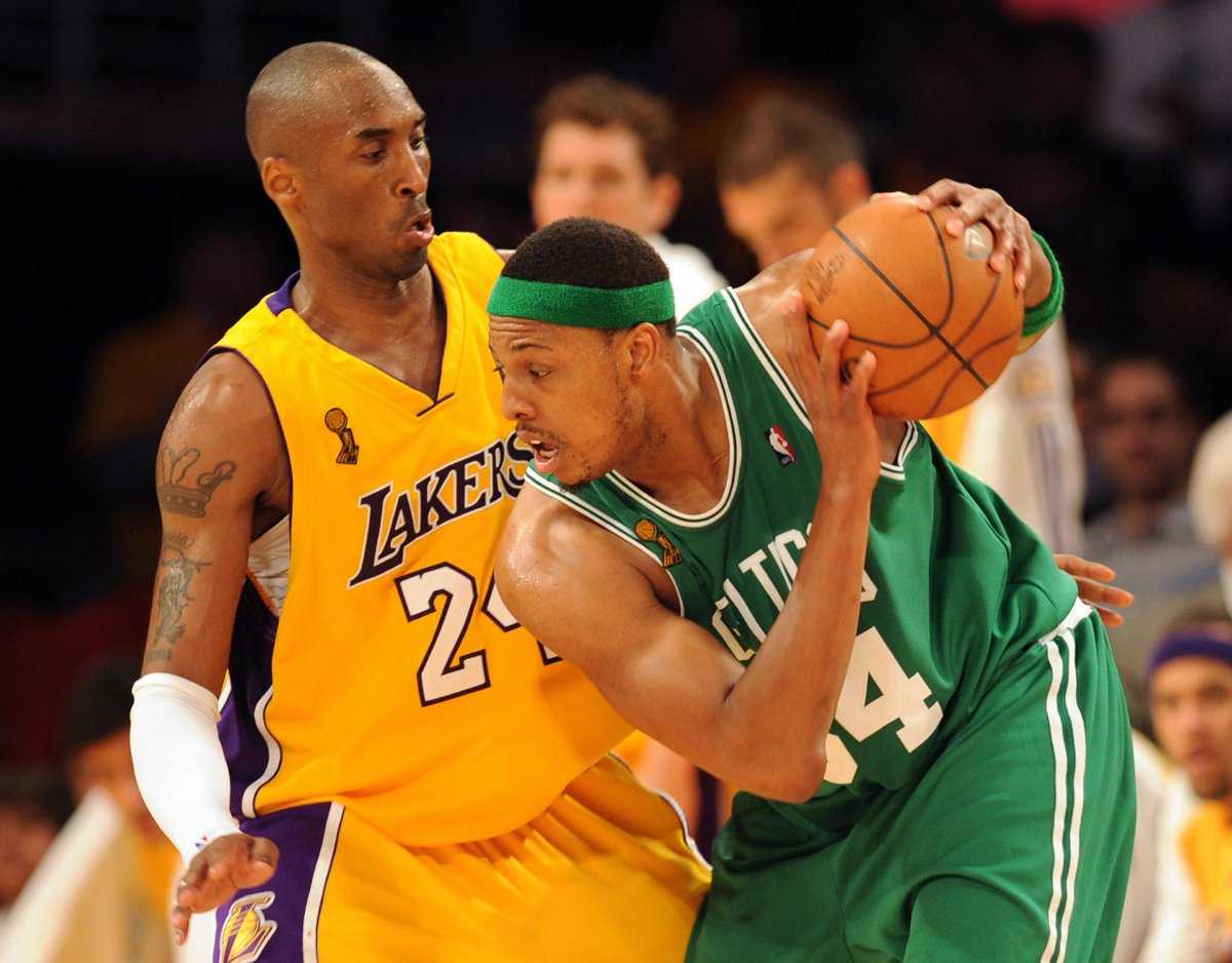 « A fait un sacré boulot » : un ancien coéquipier des Boston Celtics révèle comment Paul Pierce était « l'enfer » sur la garde des Lakers Kobe Bryant en 2008