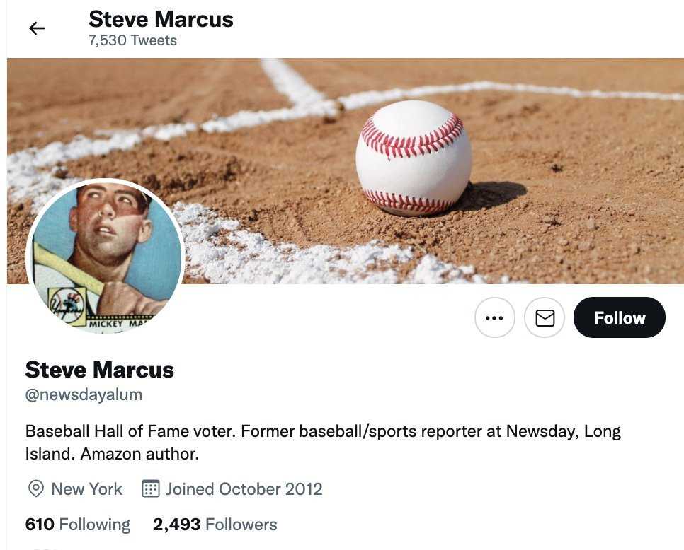 Qui est Steve Marcus et pourquoi a-t-il remis un bulletin de vote vide pour le Temple de la renommée du baseball 2021?
