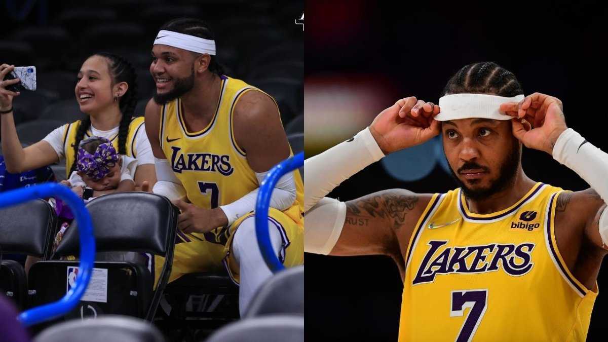 "What In 2k21 is Going On": les fans de la NBA réagissent en voyant Carmelo Anthony se ressembler aux Lakers contre Thunder