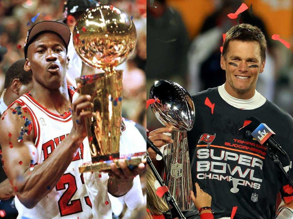 «Michael Jordan lui a appris cela»: Tom Brady affichant des compétences de cerceau exceptionnelles laisse les fans de la NBA souhaiter qu'il n'ait jamais rejoint la NFL