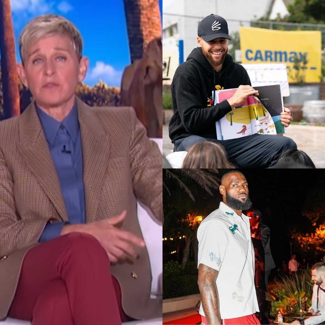 LeBron James a averti Ellen DeGeneres de ne pas se laisser berner par le sourire de Stephen Curry à la télévision en direct