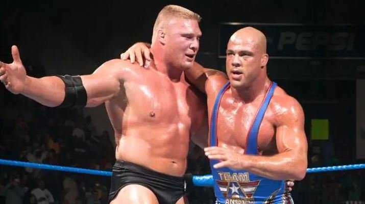 Les champions de la NCAA transformés en stars de la WWE rendent hommage à Brock Lesnar et Kurt Angle de manière emblématique