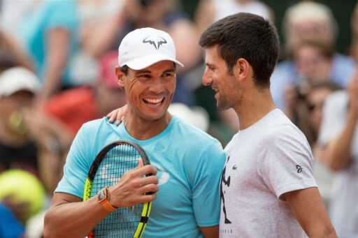 VIDÉO : Novak Djokovic et Rafael Nadal se sont un jour réunis pour essayer de nouveaux mouvements sur un court de tennis en Colombie