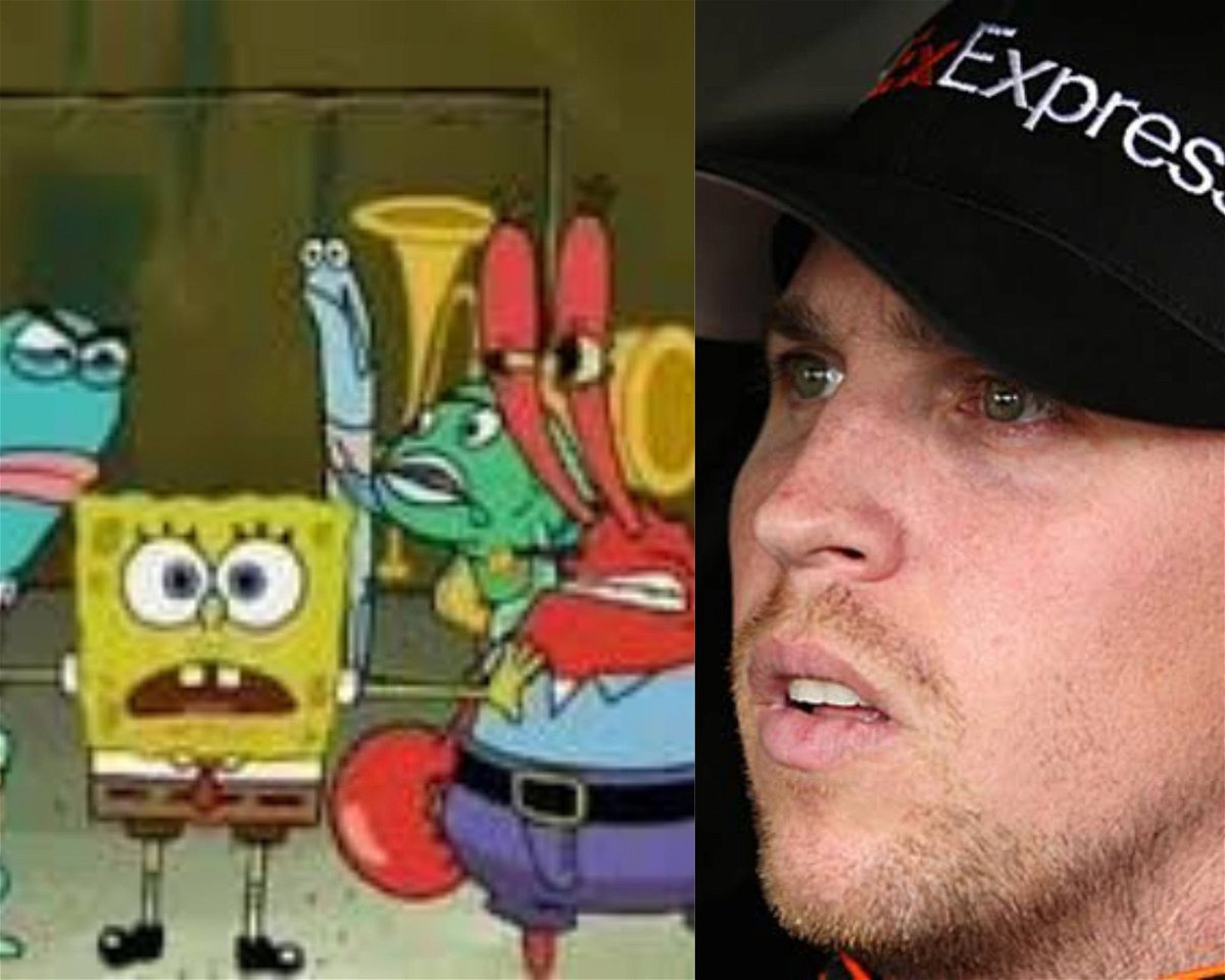 SpongeBob Gimmick de NASCAR envoie le fandom de course dans une frénésie alors que Bizarre Phobia de Denny Hamlin se fait rire