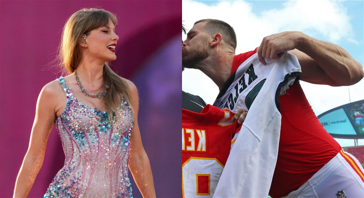 Taylor Swift, d'une valeur de 740 millions de dollars, arbore une veste rouge offerte par l'intérêt amoureux Travis Kelce pour sa deuxième apparition en pointe de flèche en trois semaines
