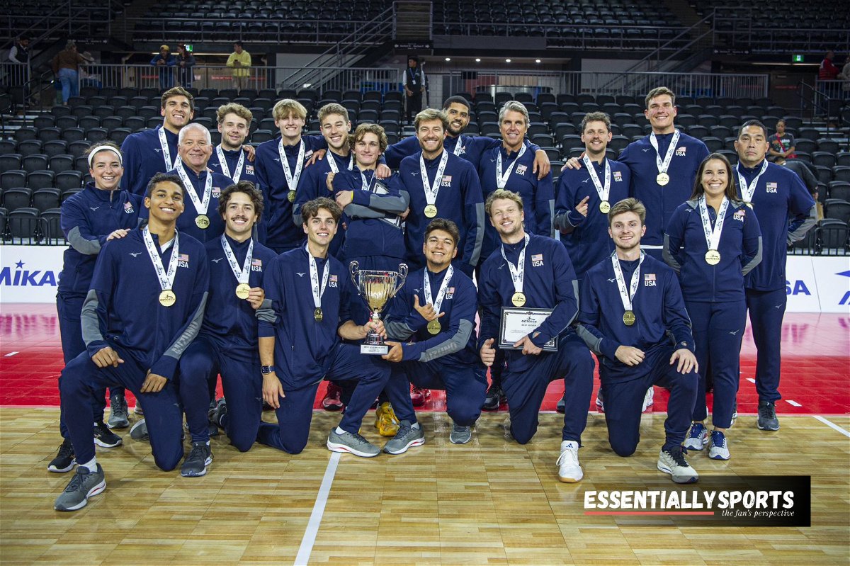 Les membres de l’équipe masculine de volleyball des ÉtatsUnis