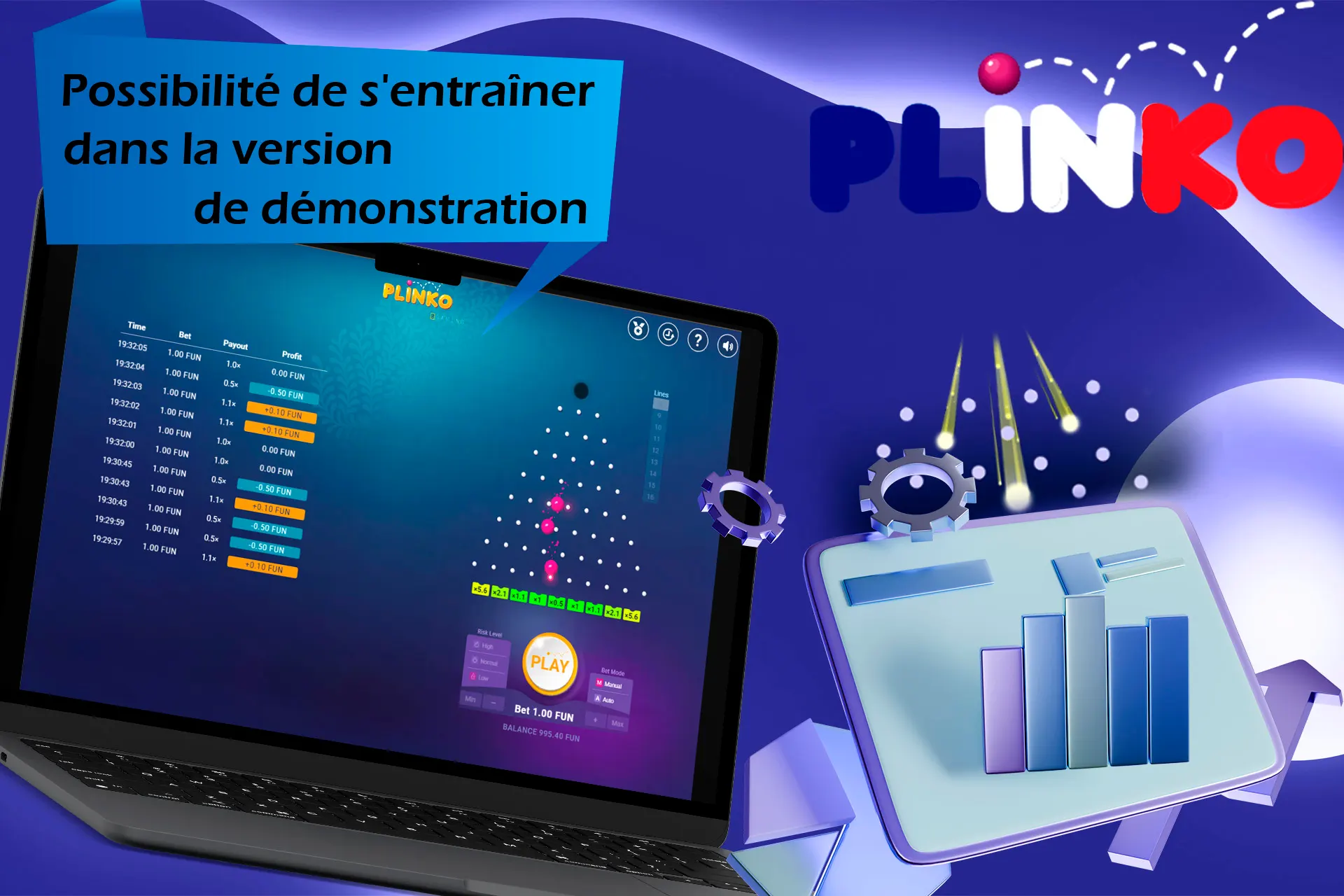En essayant le jeu en mode gratuit, vous comprendrez facilement les règles et le principe de fonctionnement.