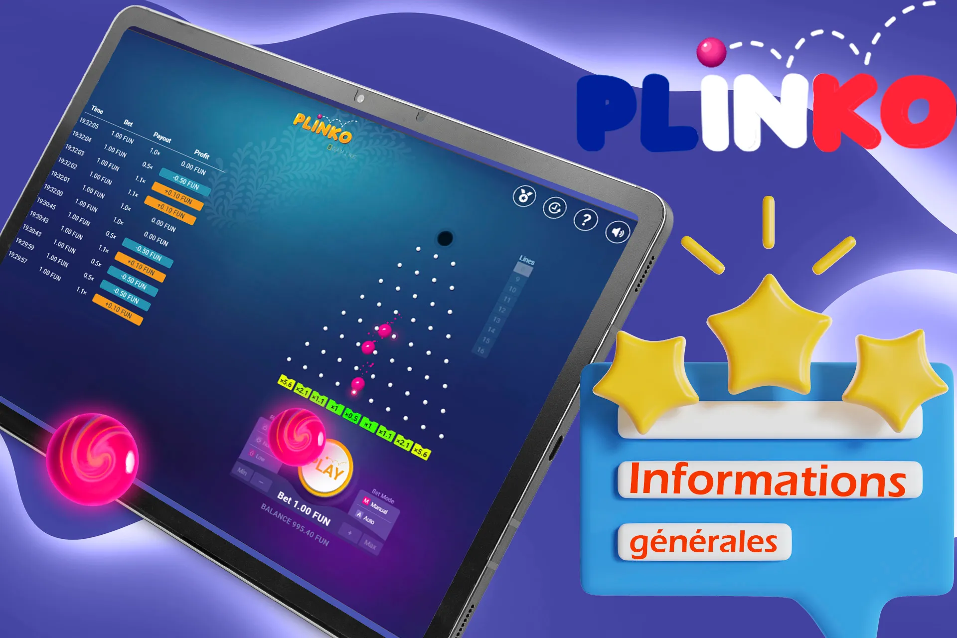 Consultez les informations générales sur le jeu