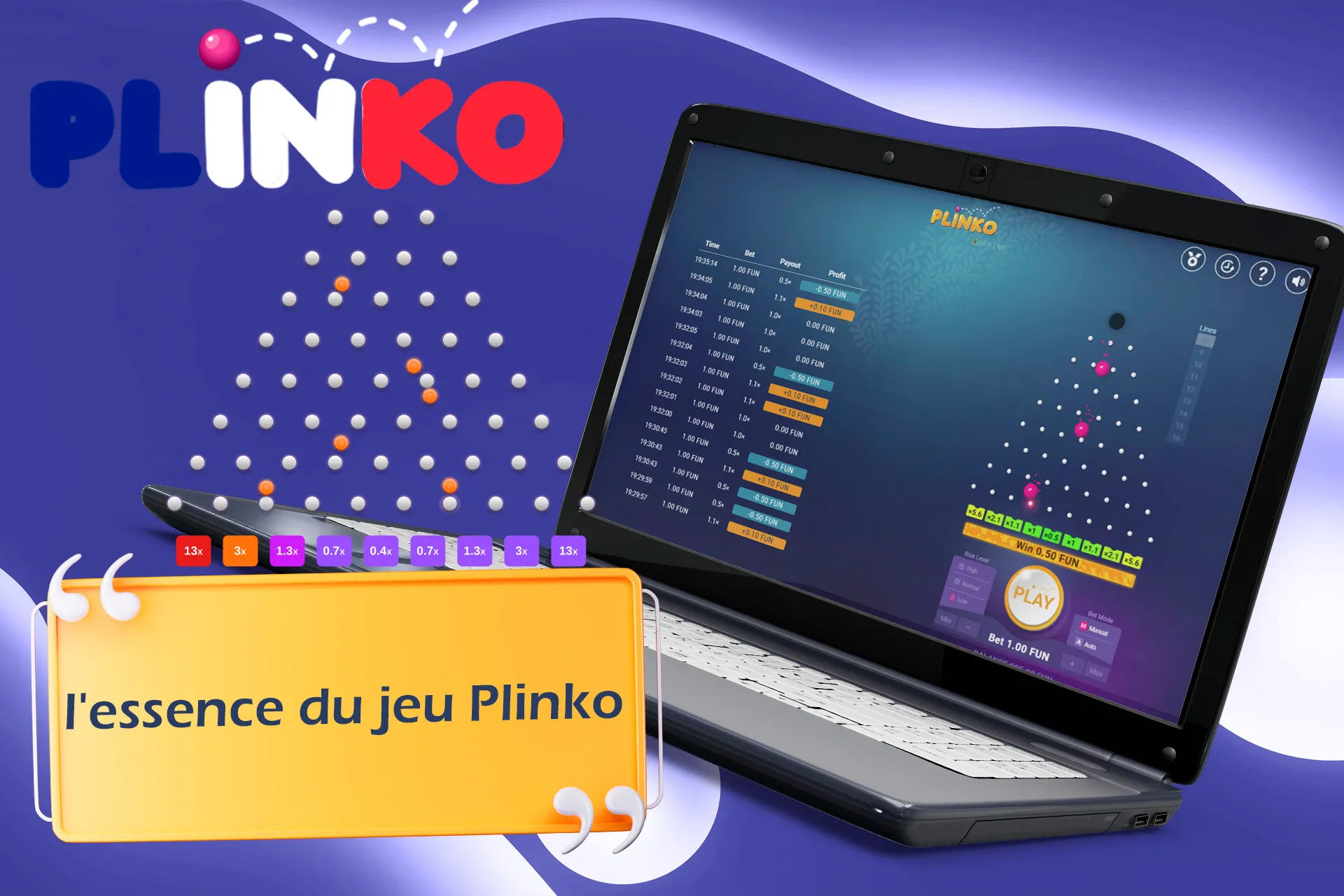 Plinko présente de nombreux avantages pour une expérience de jeu unique